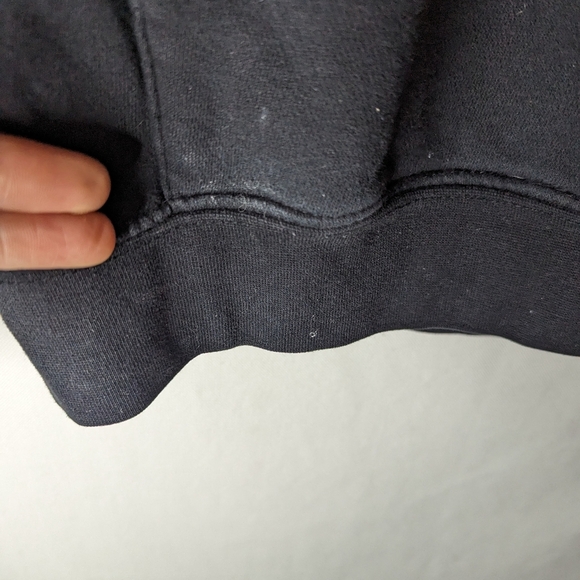 A-Lab Hoodie Magic Mushroom Black Pullover Graphic Sweatshirt Psychedelic Small - Picture 9 of 9